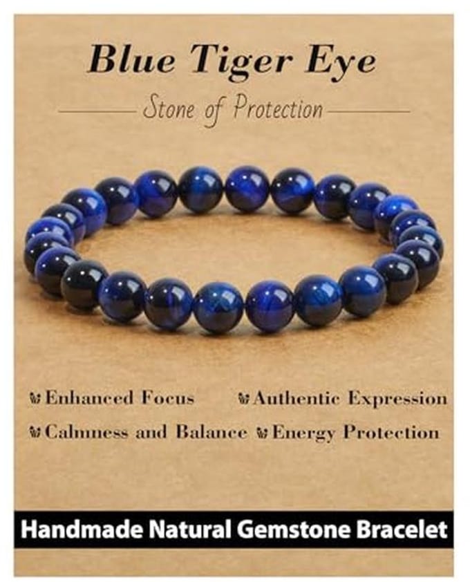 Natuurstenen Damesarmband - Handgemaakt en Elastisch voor Yoga en Chakra