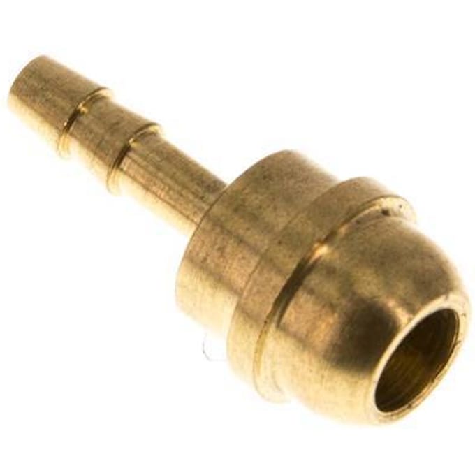 4 mm Messing Slangpilaar zonder Wartelmoer (G3/8'') [5 Stuks]