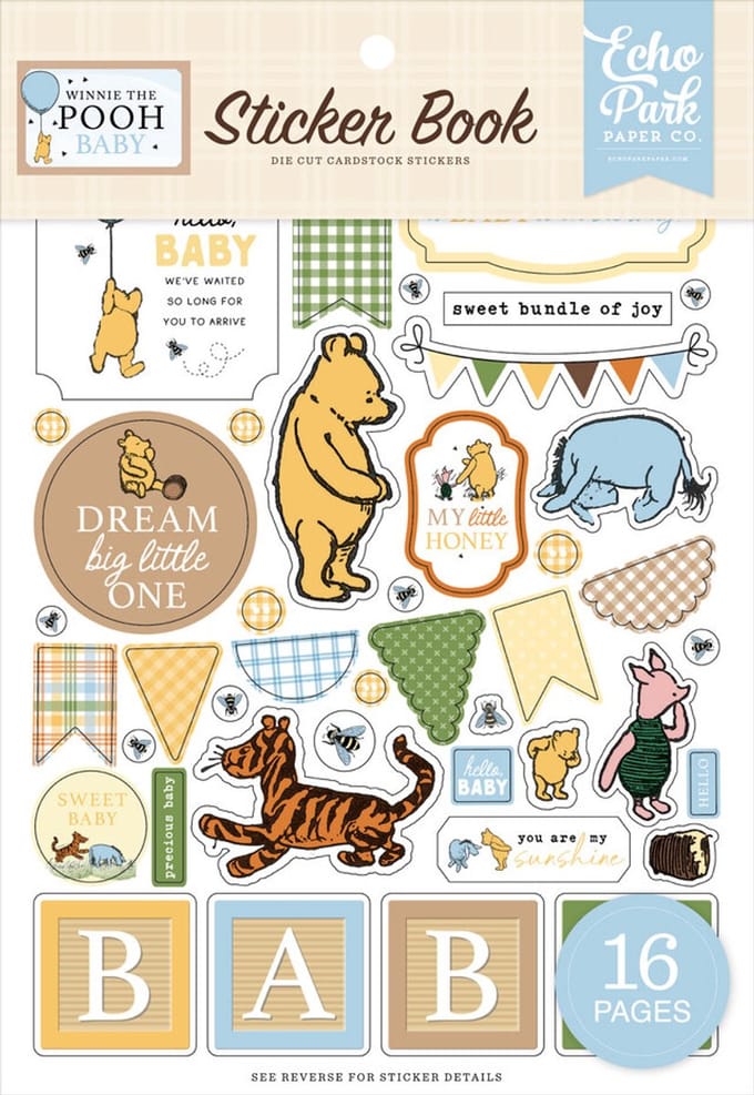 Echo Park - Winnie The Pooh Baby Sticker Book (WPB442029)