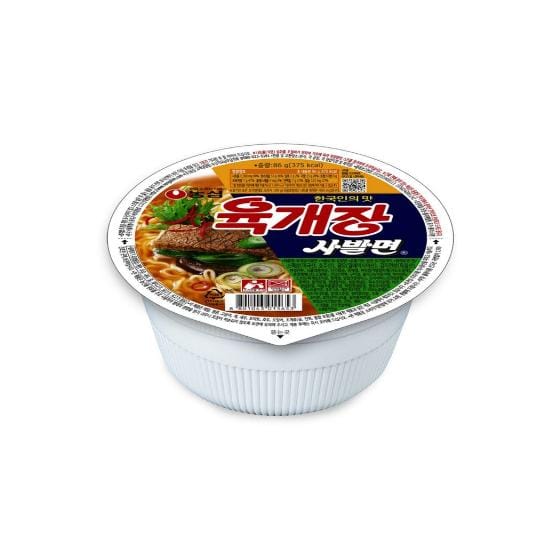 Nongshim Yukejang Bowl Noedelsoep Pittig & Pittig 86g (2 opties) 1PCS gray