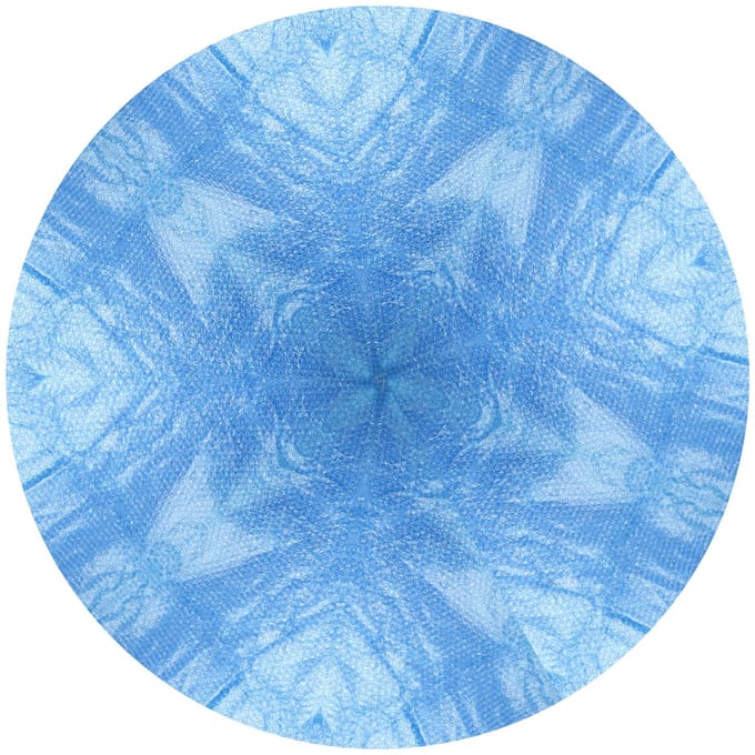 Couvertures solaires bleues pour piscines, couvertures solaires pour la maison Round 305cm