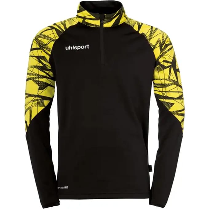 Uhlsport Goal 25 Ziptop Heren - Zwart / Limoen | Maat: 2XL