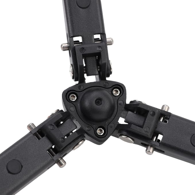 Compact Statief met 3/8 Inch Schroef Stabiele Ondersteuning voor Monopod DSLR Camera PTZ Stabilisator black