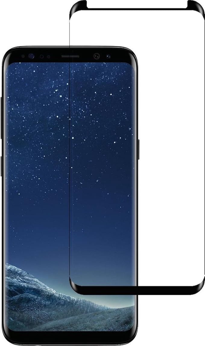 Screenprotector - Geschikt voor Samsung Galaxy S8 - Full Cover - Beschermglas - Gehard Glas - Tempered Glass - Screen Protector