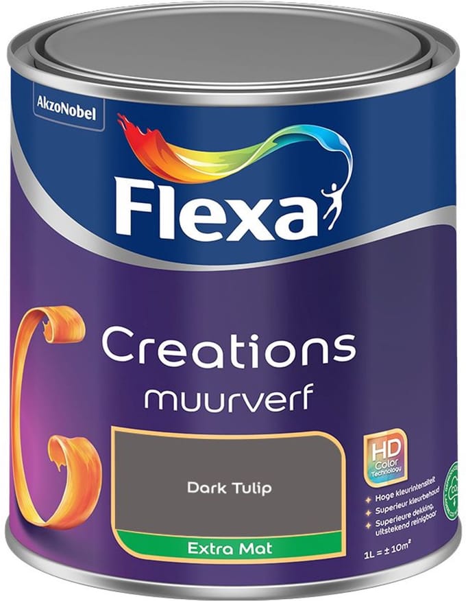 Flexa - Creations Muurverf Extra Mat - Dark Tulip - Mengverf - 1 L