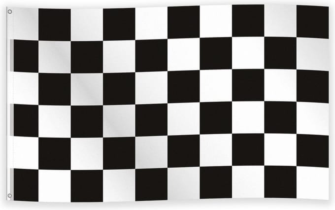 Vlag Race 150 x 90 cm