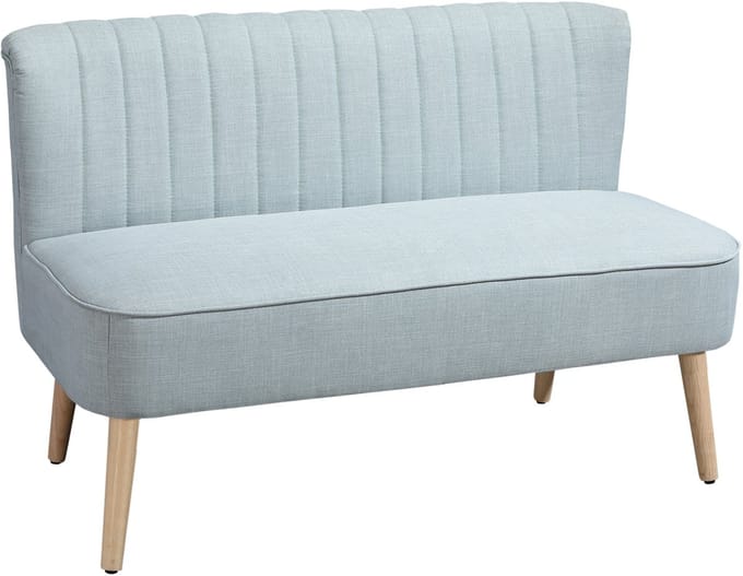 HOMCOM Loveseat-Polyester-117L x 56,5B x 77H cm-Groen