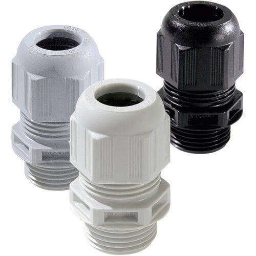 Wiska 10062800 Wartel M63 Polyamide Grijs-wit (RAL 7035) 3 stuk(s)