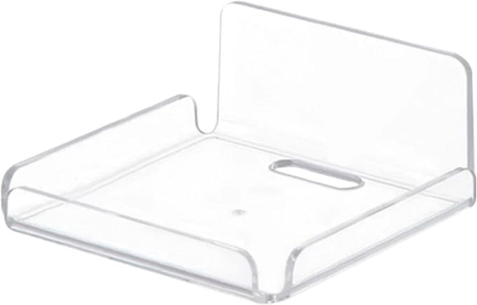 Wandmontage Plank - Camera Houder - Veiligheid Monitoren - Geen Boren Nodig - 14 cm Breed - Transparant