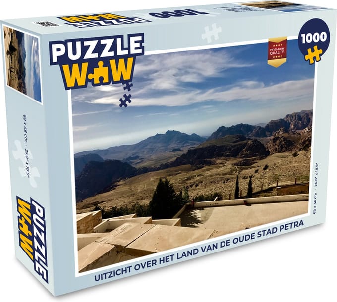 Puzzel Uitzicht over het land van de oude stad Petra - Legpuzzel - Puzzel 1000 stukjes volwassenen