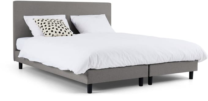 Maxi Box Ambra met Easy Pocket 300 matras - 140 x 200 cm - light grey
