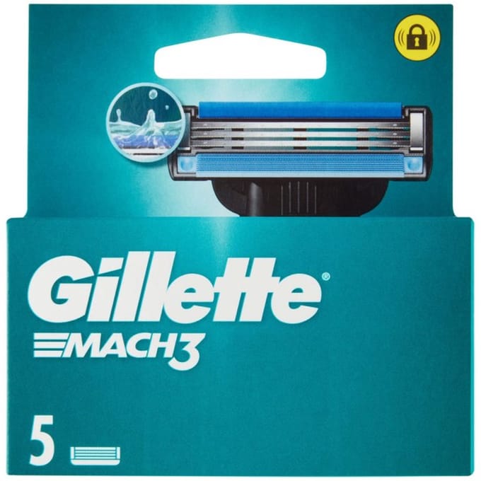 Gillette Mach3 Navulmesjes (verpakking van 5 stuks)