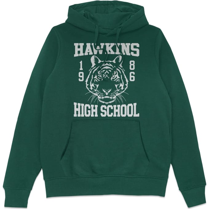 Stranger Things Hawkins High School Hoodie - Green - M