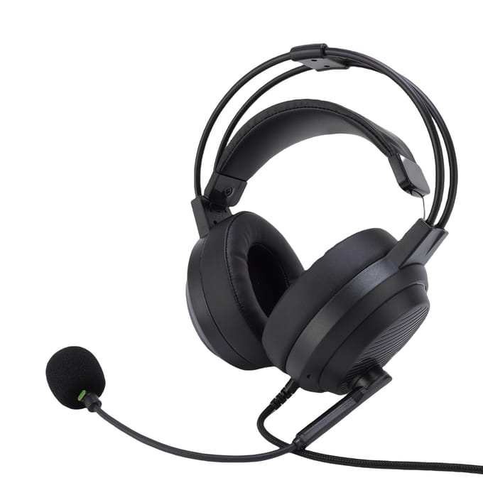 Over-Ear Koptelefoon Adaptieve Dubbele Balkstructuur Comfortabele Bedrade Headset met Microfoon voor