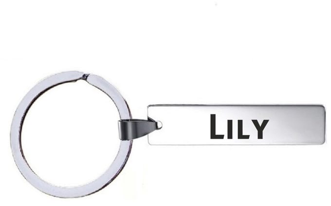 Sleutelhanger Met Naam - Lily - RVS