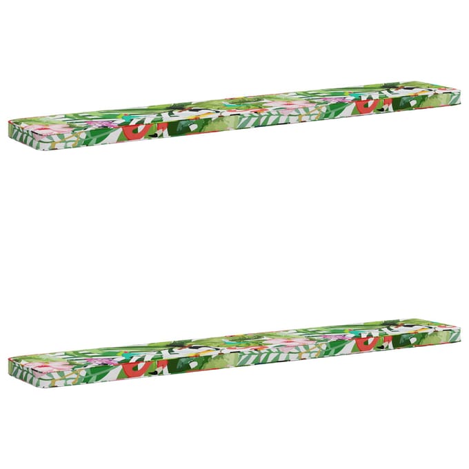 vidaXL - 2-delige - Bankkussens - VUGHT - 2 - pcs - 100% - Polyester - Meerkleurig
