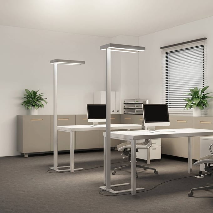Arcchio LED vloerlamp Logan Ultra, 4.000K, sensor, dimbaar