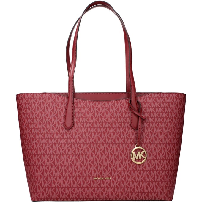 Michael Kors Rode Leren Schoudertas