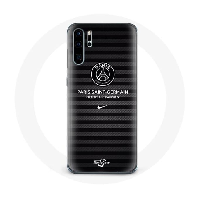 Coque de protection - MANIACASE - Huawei P30 Pro - Noir - Paris Saint Germain - Souple
