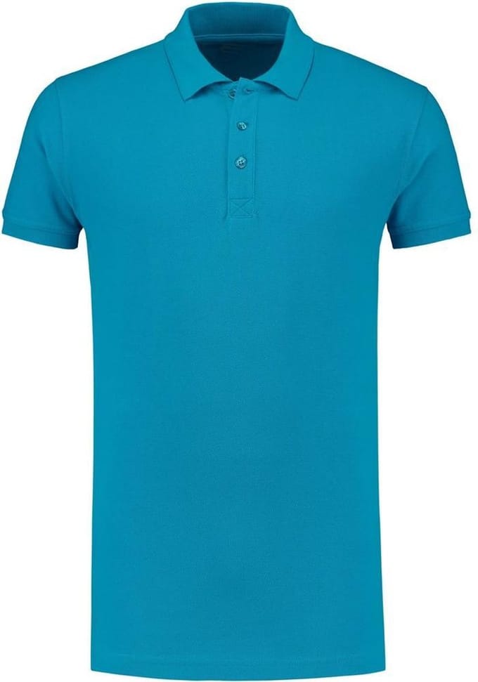 L&S Polo Basic Cot/Elast SS for him