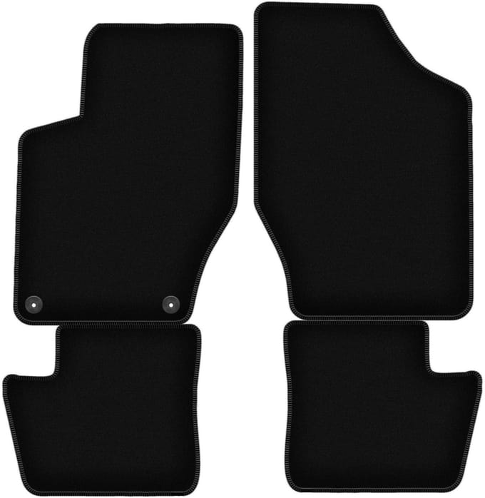 BASIC zwarte veloursmatten voor: Citroen DS4 hatchback (2011-2015)