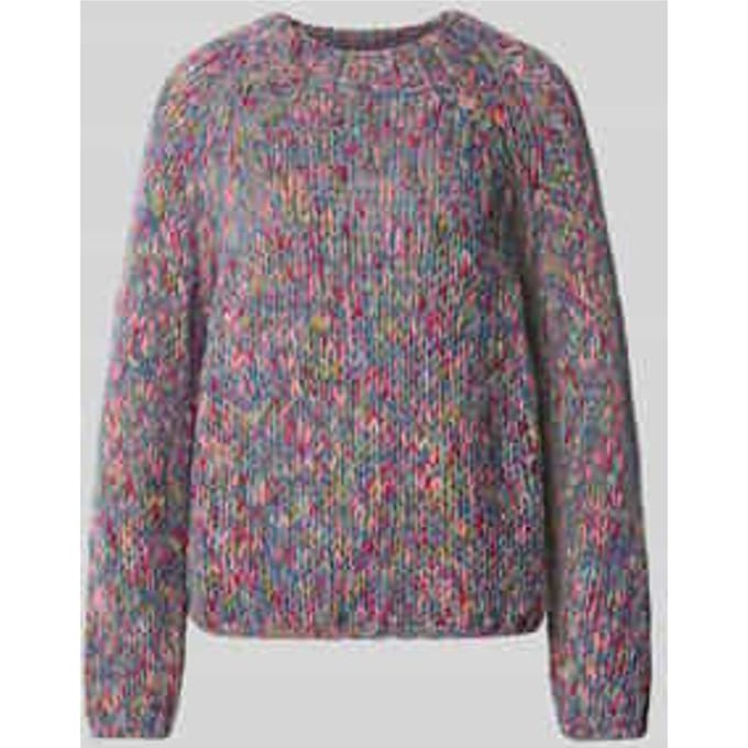 Regular fit pullover met scheerwol in tricotlook