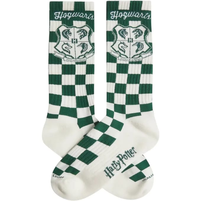 Jimmy Lion unisex sokken athletic harry potter hogwarts seal groen & wit (Harry Potter)
