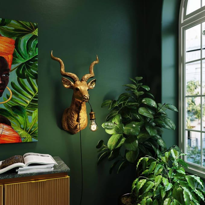 Kare Deszign - Wandlamp Dierenlamp Antiloop