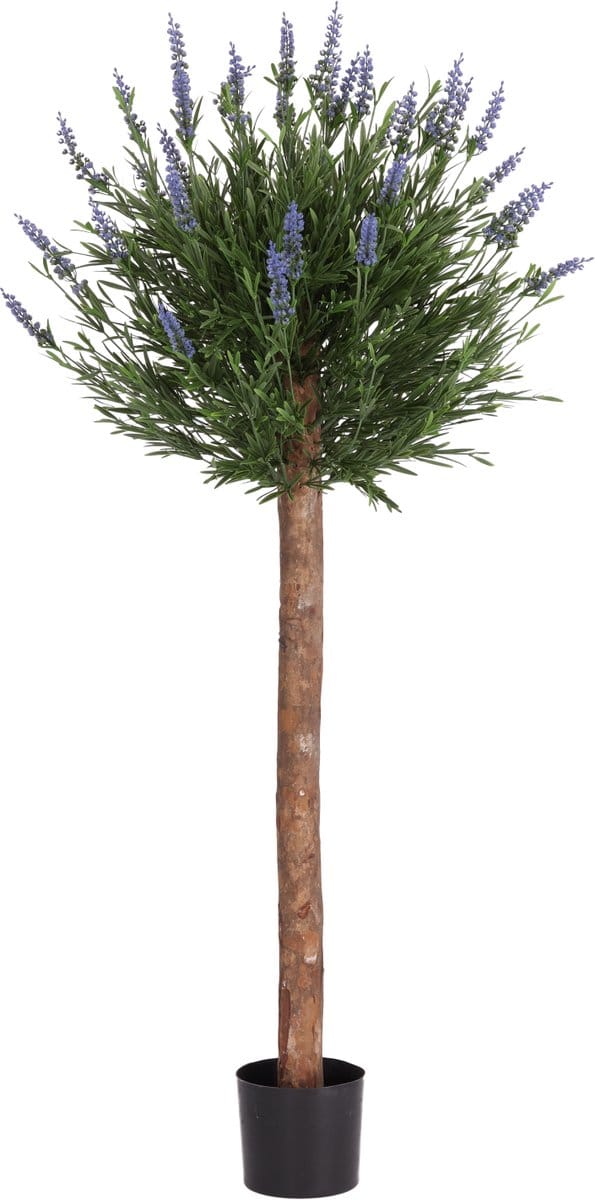 Kunstlavendel bol op stam 120cm UV Blauw
