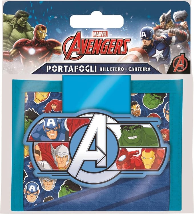 Marvel Portemonnee Avengers 12 X 8 Cm Blauw