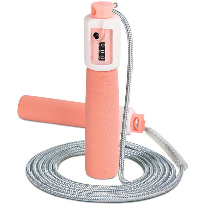 Corde à sauter avec compteur Corde à sauter réglable Corde à sauter à vitesse rapide Câble pour tests et compétitions Rose rose