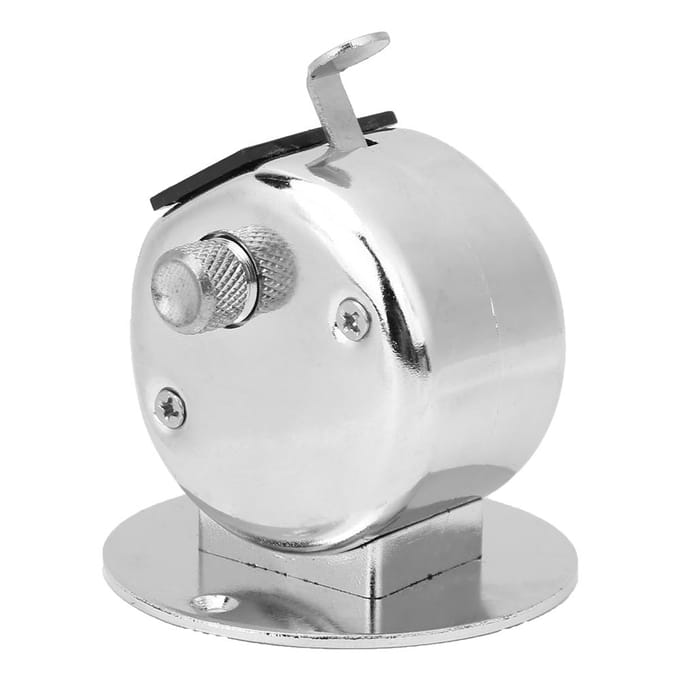 BERM Tellen Teller 4 Cijfers Zilver Aluminiumlegering Handheld Tellen Tool met Basis black