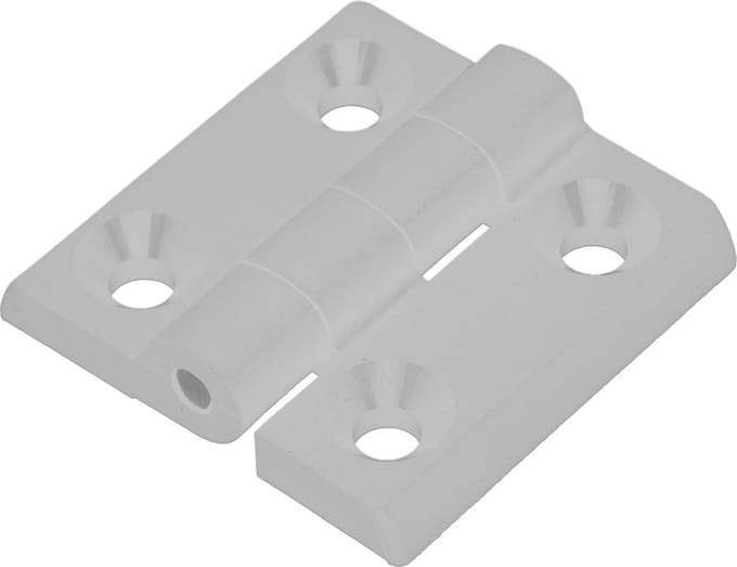 Scharnier - 40x40mm - Gegalvaniseerd - RAL 7035