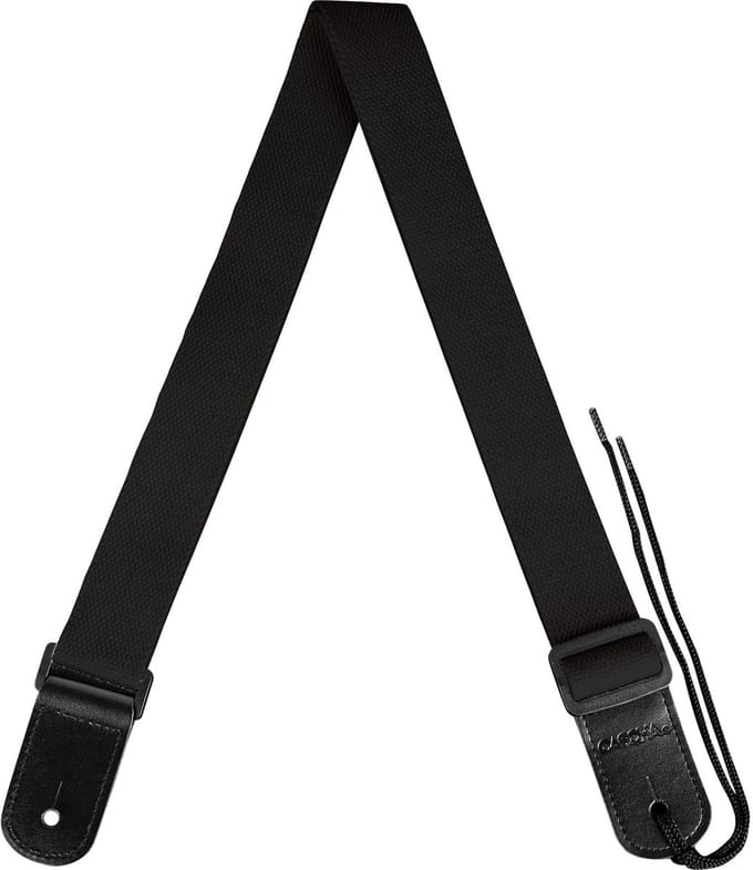 Cascha HH 2292 ukelele draagband katoen zwart