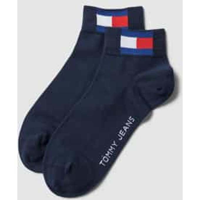 Sneakersokken met logoprint in een set van 2 paar
