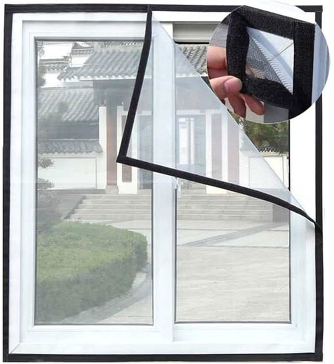 Kattenbeschermingsnet – Transparant zelfklevend muggennet, afmeting 130 x 150 cm