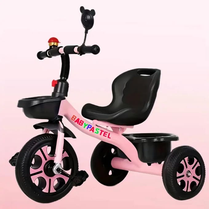 Driewieler - roze - RVS