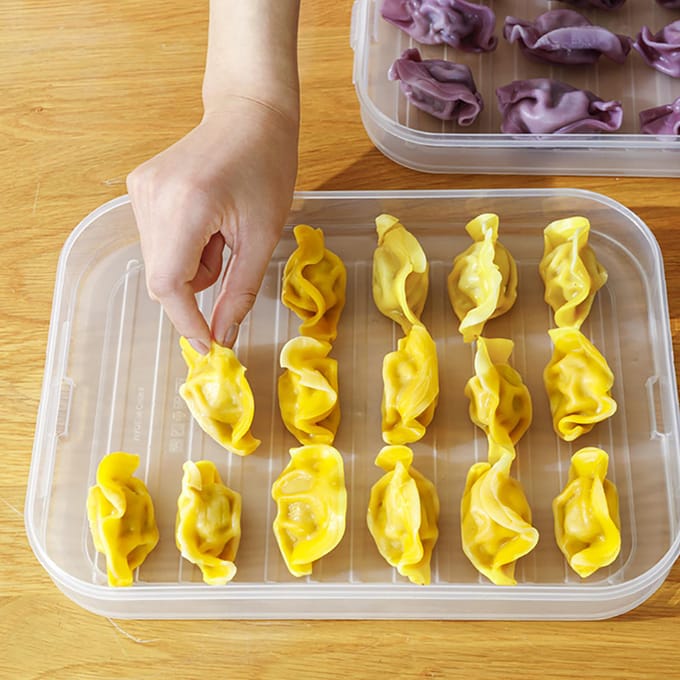 Dumpling Opbergdoos Plastic Grote Capaciteit Luchtdichte Voedselcontainer Keukenbenodigdheden gray