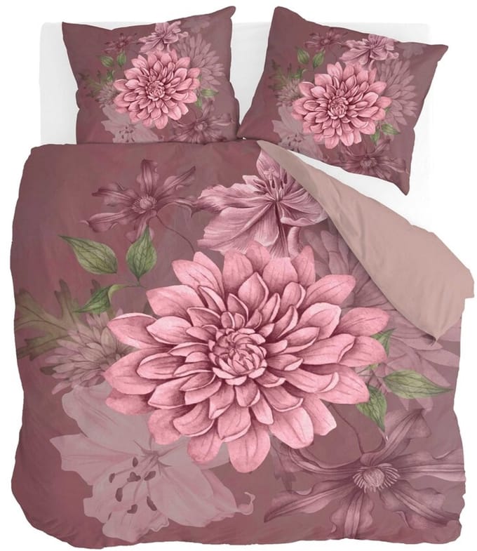 Byrklund Dekbedovertrek Dahlia Dreams - 240x220 - 100% Polyester - Roze