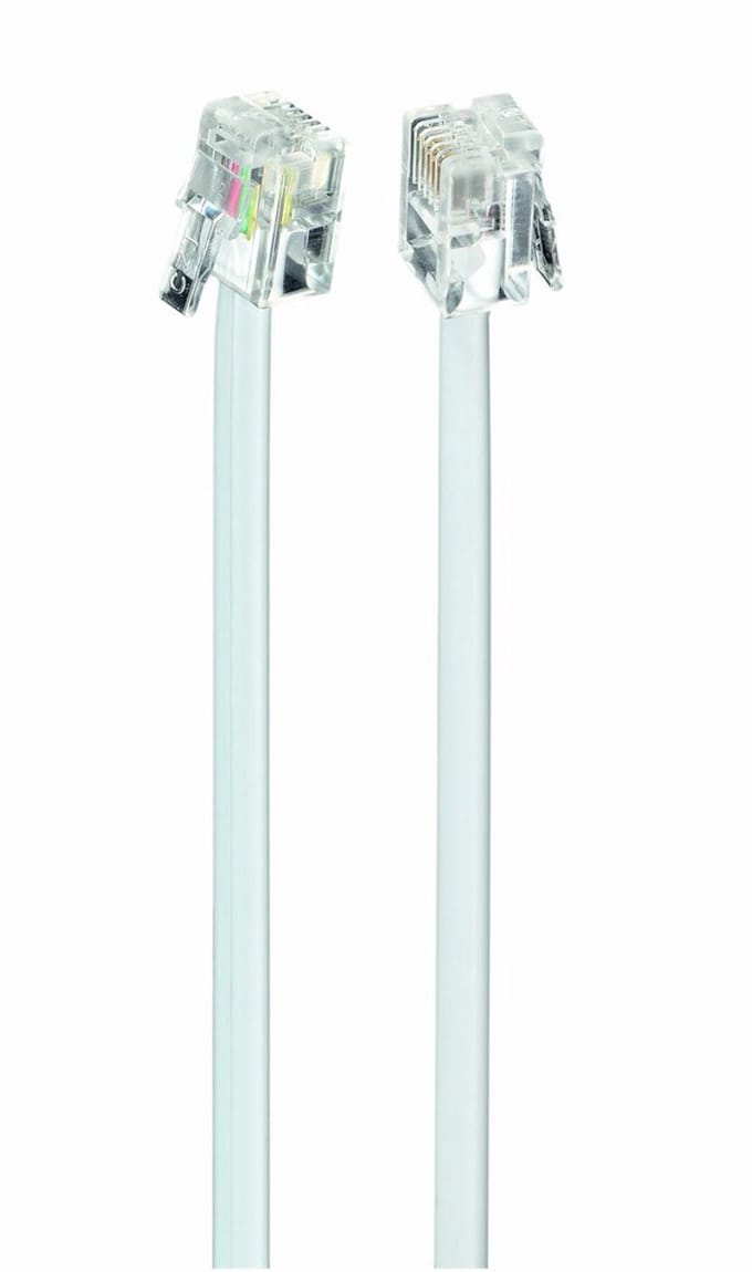 Telefoonsnoer 6P4C (RJ11) 3 meter