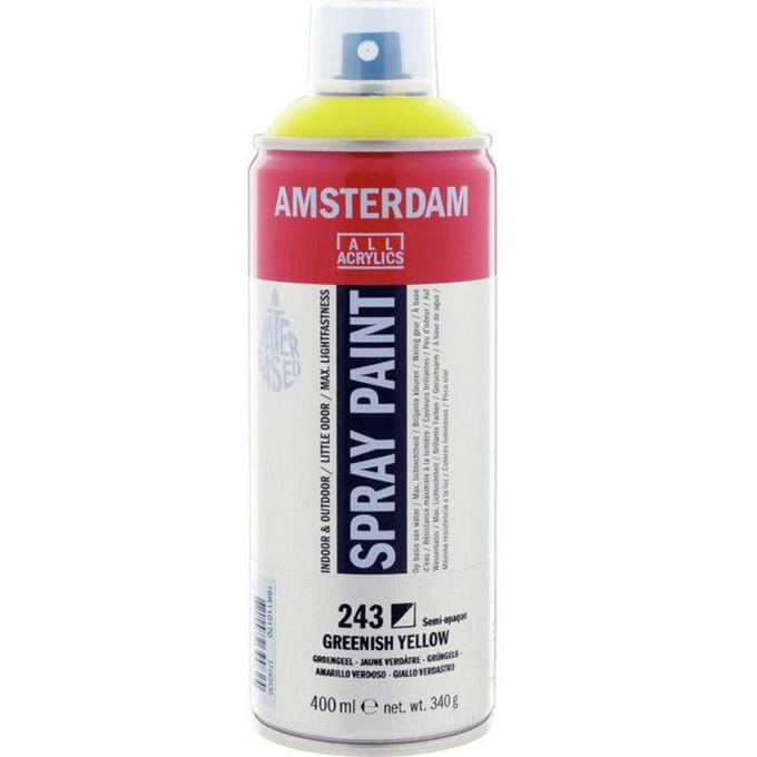 Spuitbusverf - Spraypaint - #243 - Groengeel - Amsterdam - 400ml