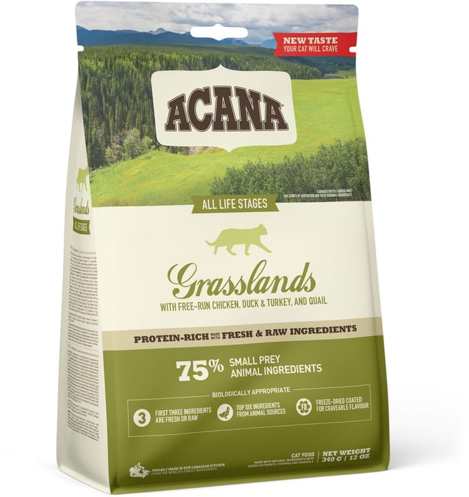 Acana Cat Grasslands Lam&Eend&Witvis - Kattenvoer - 340 g
