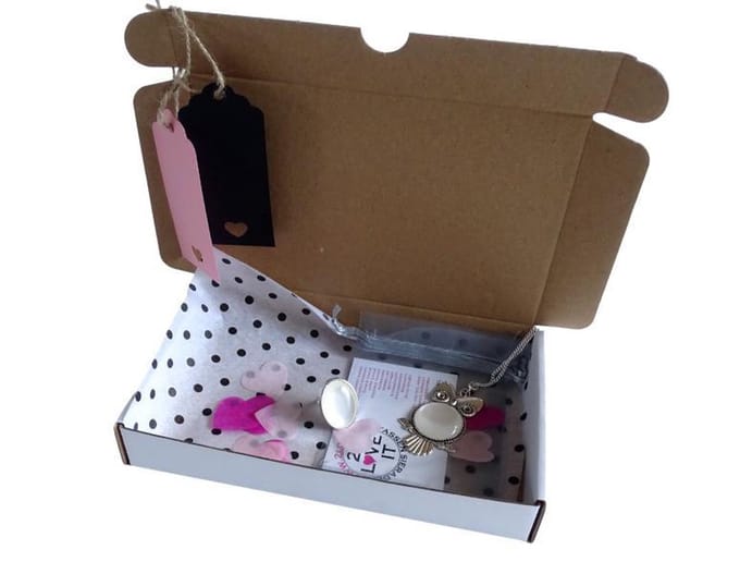 2 Love it Gift Set Uil W - Ketting - Ring