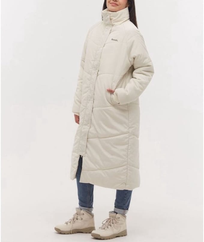 Bench Dames Tianae merk Jas Winter Wit maat XL valt als eu 42/44 licht oversized model