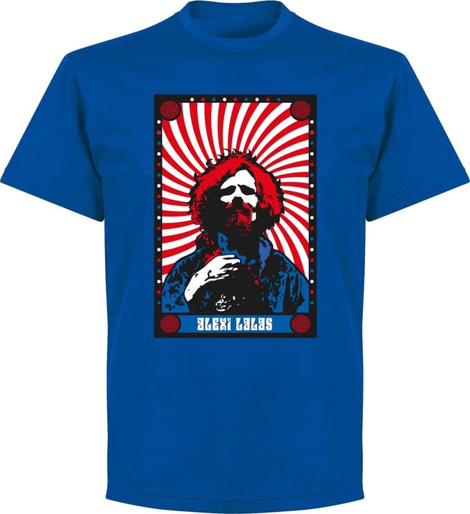 Lalas Psychadelic USA T-Shirt - Blauw - M
