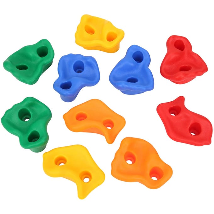 Ensemble de prises d'escalade pour enfants Coloré Pratique Accessoire d'équipement de terrain de jeu blue