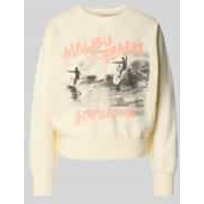 relaxed fit sweatshirt met fotoprint