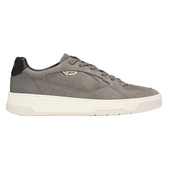 Boss Heren Baltimore Canvas Trainers (Medium Grijs)