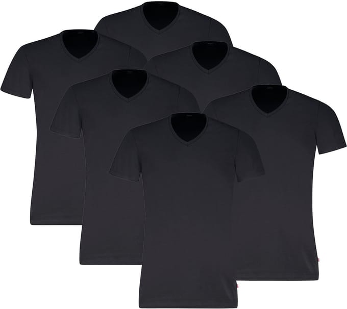6-pack Levi's heren T-shirt V-Neck