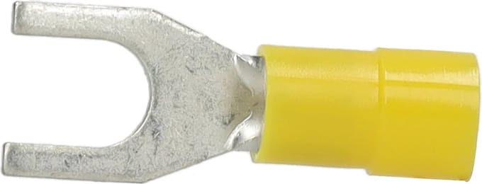 Cimco geïsoleerde vorkkabelschoen vertind 4-6mm² M10 - geel per 100 stuks (180168)